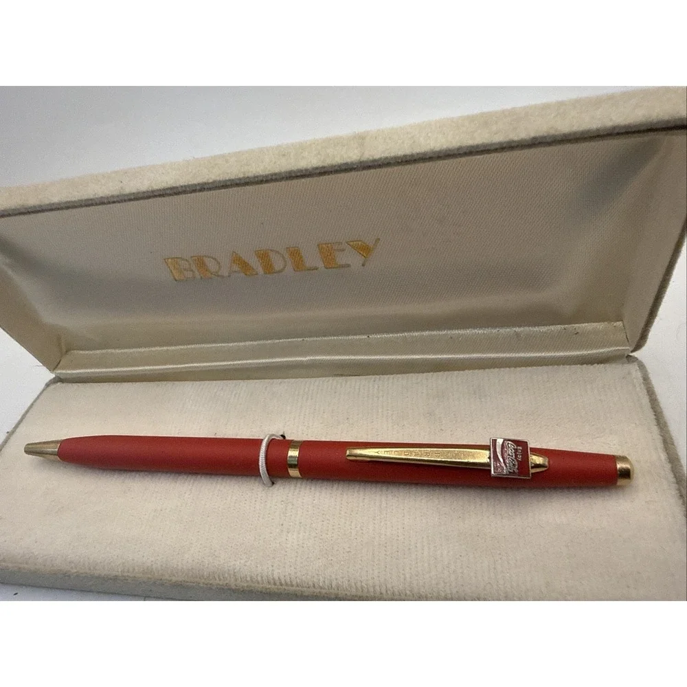Vintage Bradley Pen Coca Cola Pen Never Used In Box